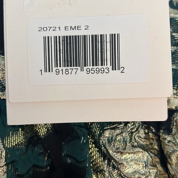 Mac Duggal 20721 NWT Bow Shoulders Brocade V-Neck Mini Dress with Pockets - Picture 5 of 5